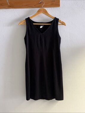J. Crew Black Sleeveless V-Neck Mini Dress